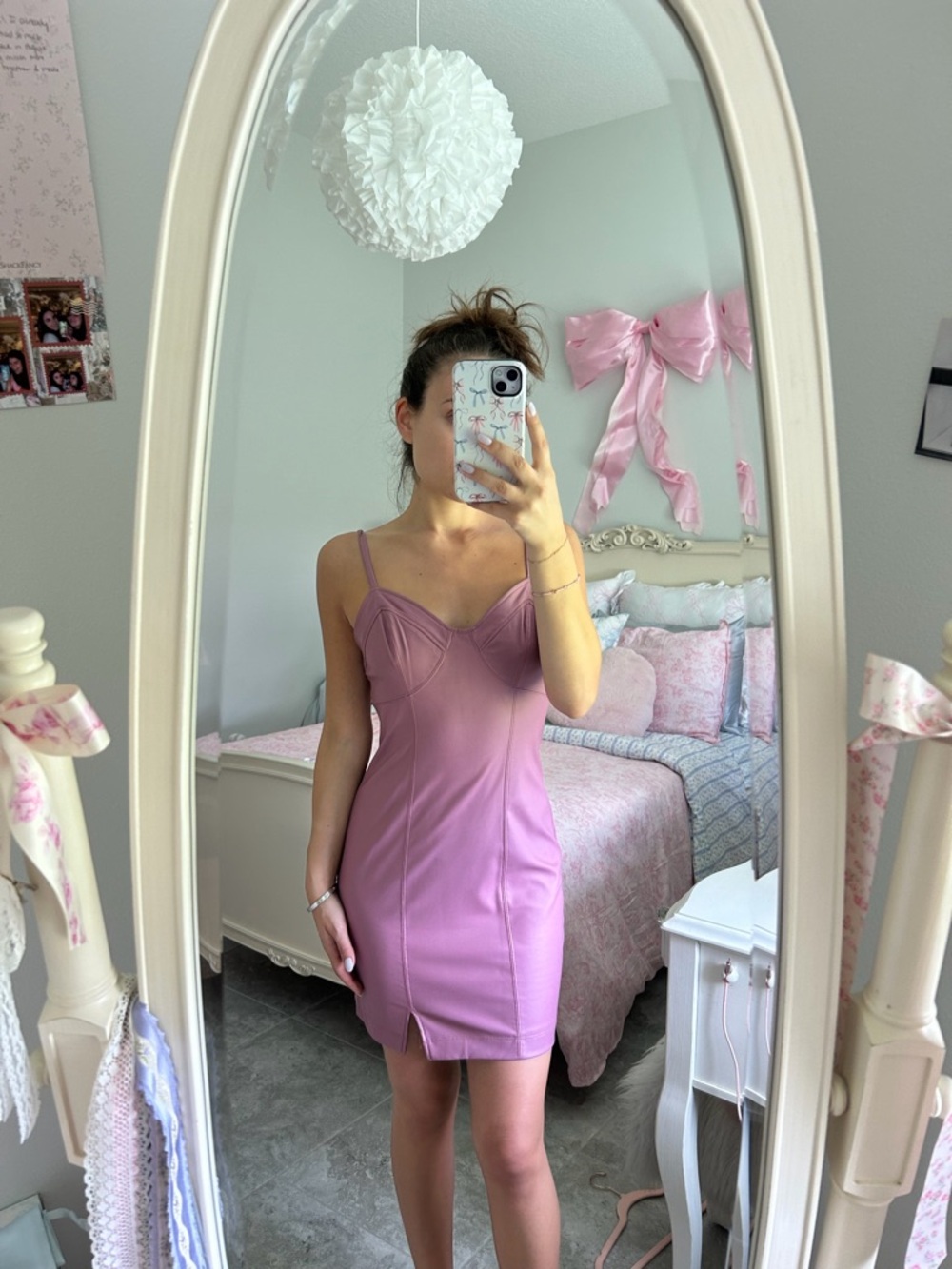 Women’s Pink Bodycon Dress - Elegant Summer Style